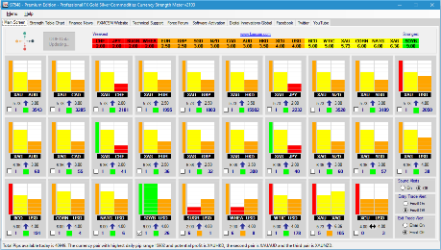 FXGSCSM MT4 FX Gold Silver Commodities Strength Meter Image